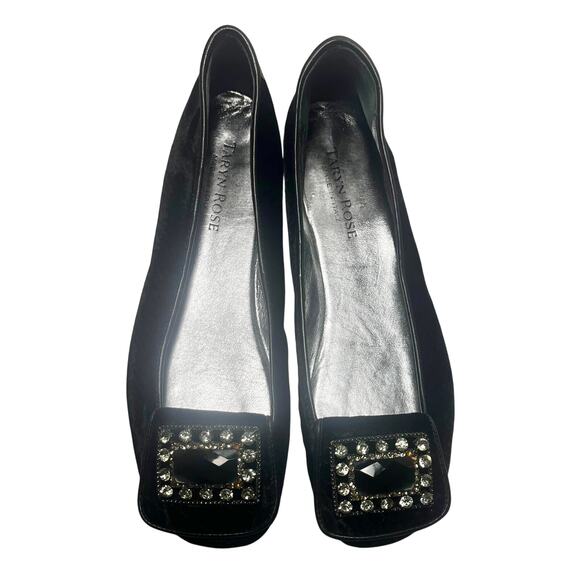 Taryn Rose Brice Velvet Python Flats Women's sz. 36.5 or 6.5 US - Picture 1 of 7